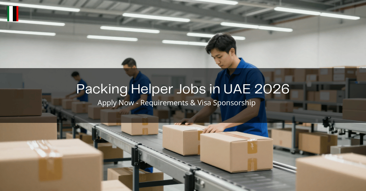 Packing Helper Jobs in UAE 2026
